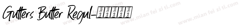 Gutters Butter Regul字体转换